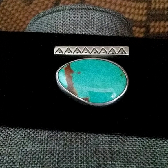 Native American Navajo Turquoise Pendant - Picture 3 of 6